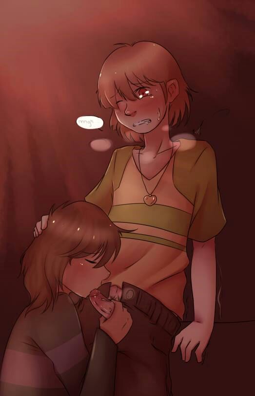 chara x frisk 18  Ghost in the shell paz