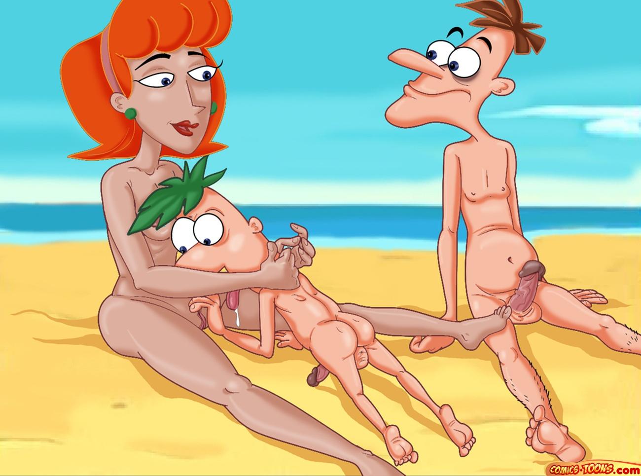 phineas comic ferb porno y Nude woman tattoo piercing glasses