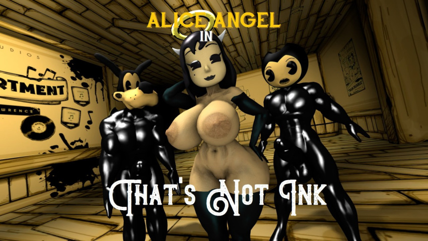 x the alice bendy bendy ink machine and Call of duty ghosts cryptids