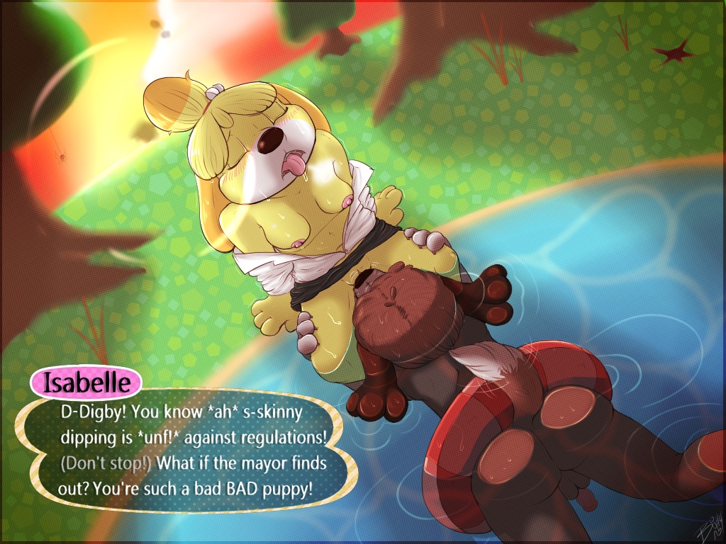 animal digby and isabelle crossing Panty and stocking brief genderbend